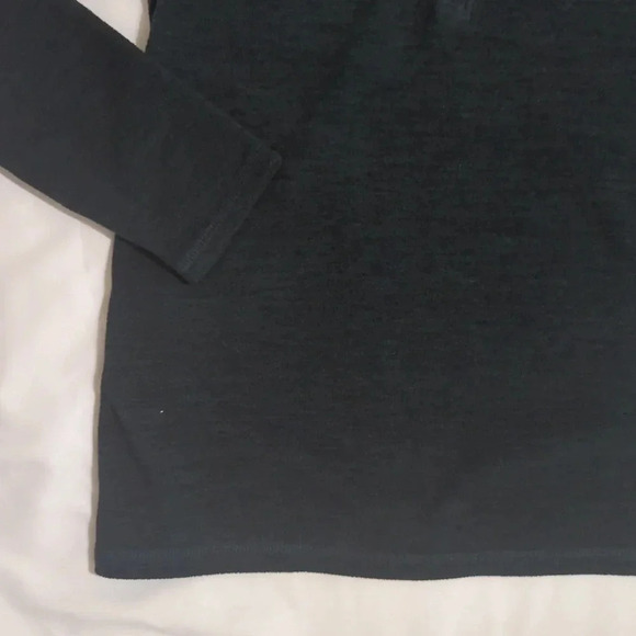 Eddie Bauer Quest Fleece 1/4-Zip - Solid, Color Dark Green/Black Size S - Picture 6 of 14